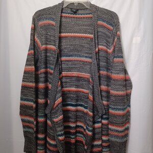 TORRID STRIPED DUSTER CARDIGAN